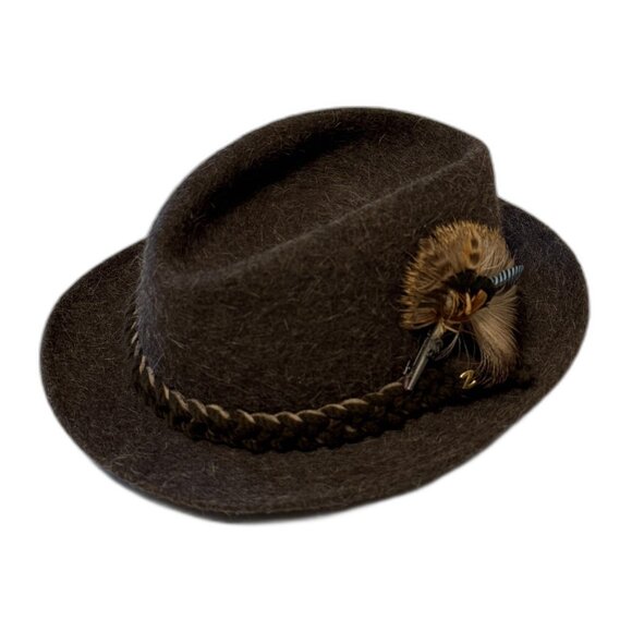 Vintage Salzburg Geigerhute Original Z Handcrafted Wool Octoberfest Hat